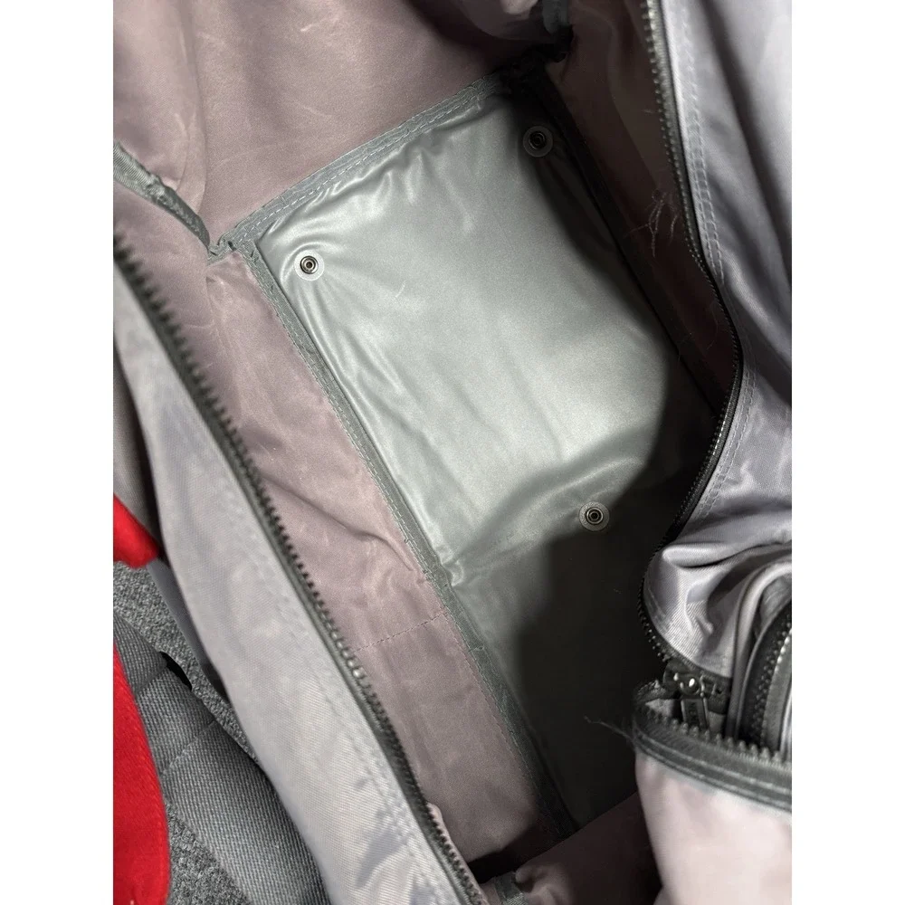 Vintage Members Only Duffel Crossbody Bag Suitcase Unisex Gray